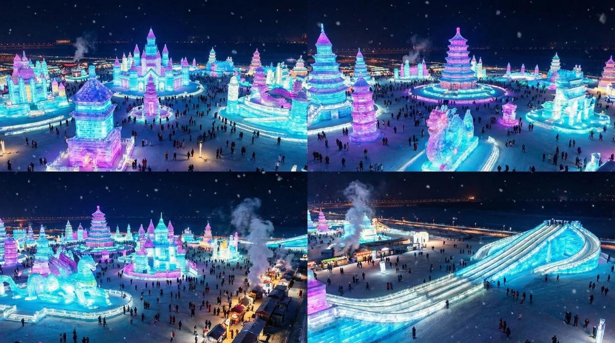 情深叉喔旅游视频-哈尔滨冰雪大世界